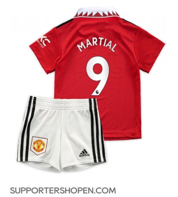 Manchester United Anthony Martial #9 Hemmatröja Barn 2022-23 Kortärmad (+ korta byxor)